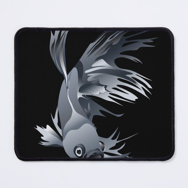 Item preview, Geometric Beta Fish Portrait - Liquid Chrome Variant designed and sold by DB-Vector-Art.