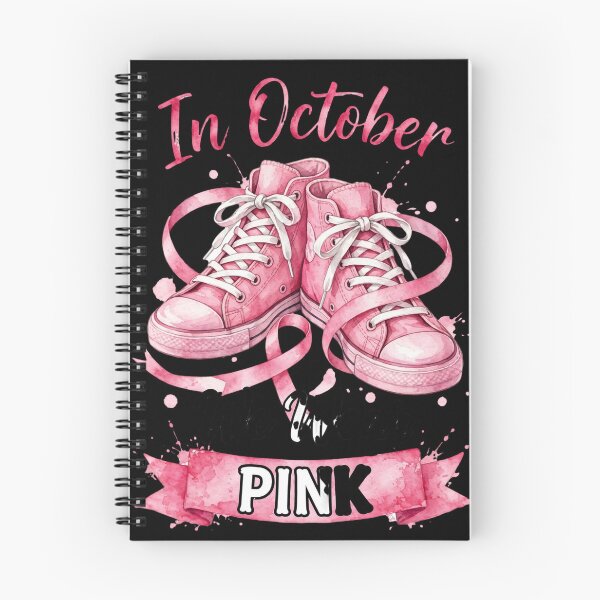 Item preview, In October We Wear Pink Shirt | Breast Cancer Awareness Shirt | Pink Ribbon Sneakers Shirt | October Pink Out Shirt Women designed and sold by Yassinejayed.
