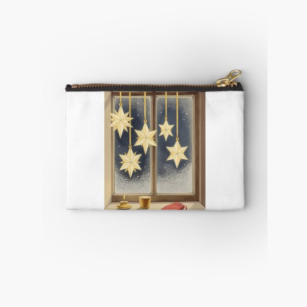 Item preview, Paper Stars in the Window, Vintage Christmas Print designed and sold by GildedFolio.