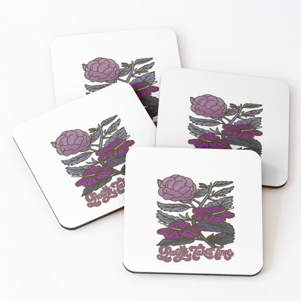 Item preview, Growth Takes Time Botanical Nature Patience Mindfulness designed and sold by SubtleStaticArt.