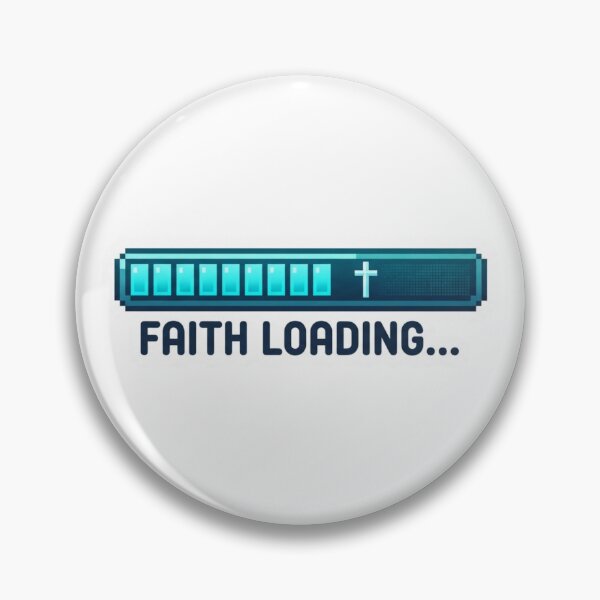 Item preview, Faith Loading Funny Christian Design Loading Bar designed and sold by MantoSagrado.