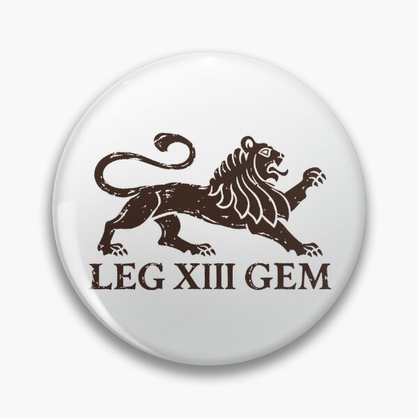 Artikelvorschau, Gemina-Löwe der Legio XIII in antikem Pigment entworfen und verkauft von The Abstract Vision.