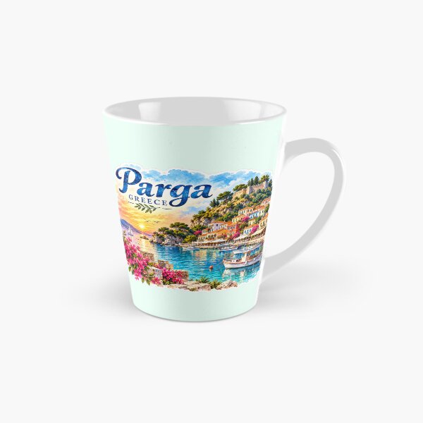 Item preview, Parga Greece Mediterranean Watercolor Travel designed and sold by GusiaTreasures.