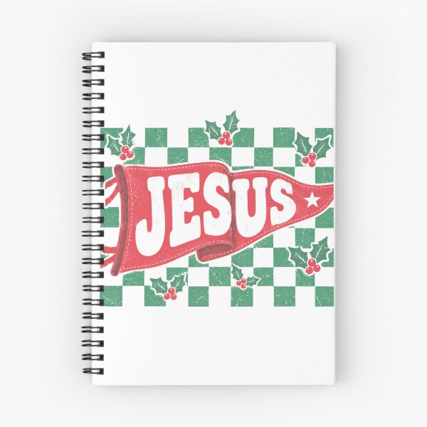 Item preview, Checkered JESUS Pennant Flag Red Green Christmas Colors designed and sold by JaymeOctober.