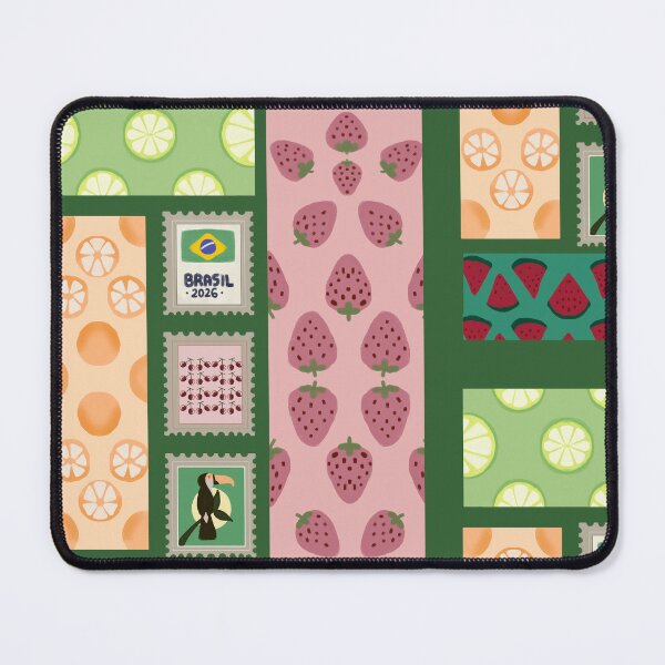 Item preview, Fruit pattern with Brazilian seal.  designed and sold by Jelly Studio.
