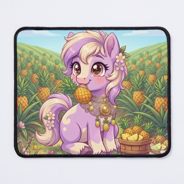 Item preview, Fantasy pony art eating pineapple designed and sold by Azurart2.