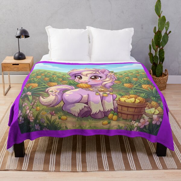 Item preview, Fantasy pony art eating pineapple designed and sold by Azurart2.
