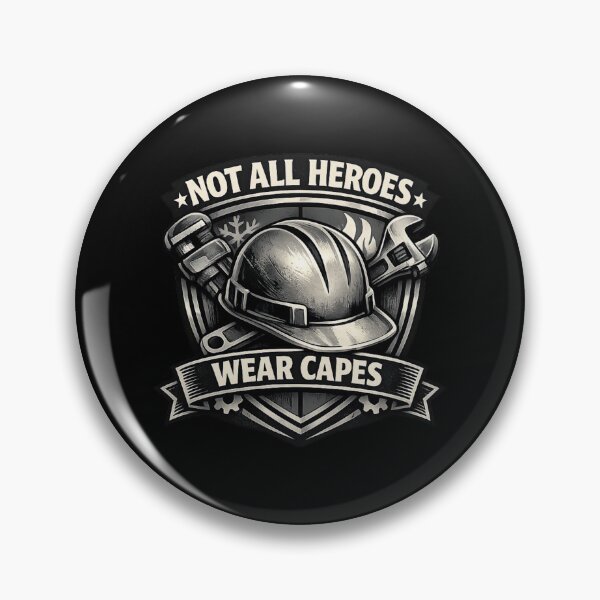 Item preview, HVAC Emblem - Not All Heroes Wear Capes  designed and sold by FrozenHeat97.