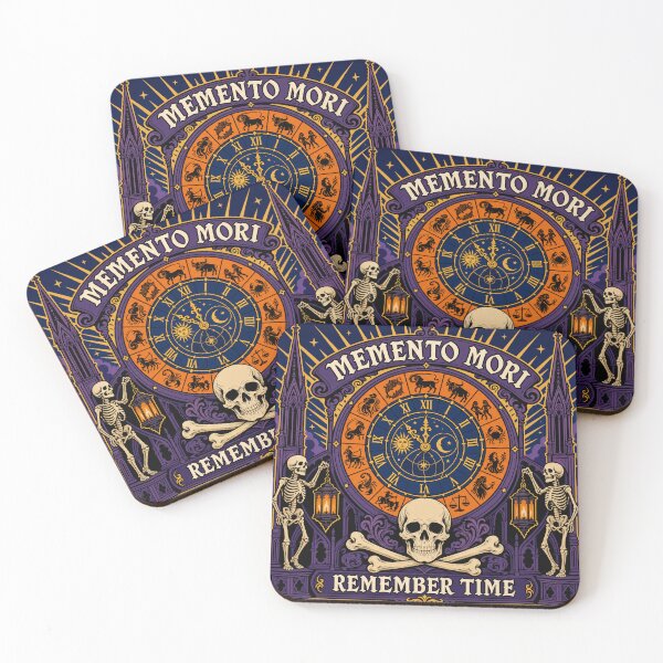 Item preview, Memento Mori Astro Clock designed and sold by SpookyEveShow.