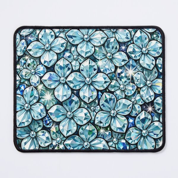 Item preview, Light Blue Hydrangea Crystal Sticker - Aquamarine Diamond Cluster designed and sold by FineLineBotanical .