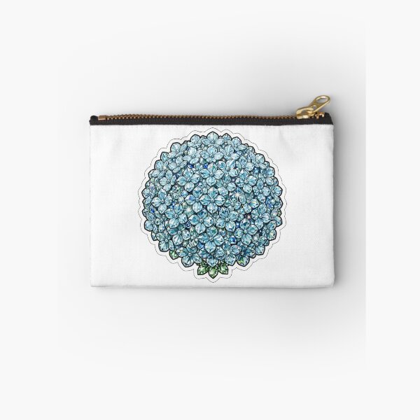 Item preview, Light Blue Hydrangea Crystal Sticker - Aquamarine Diamond Cluster designed and sold by FineLineBotanical .