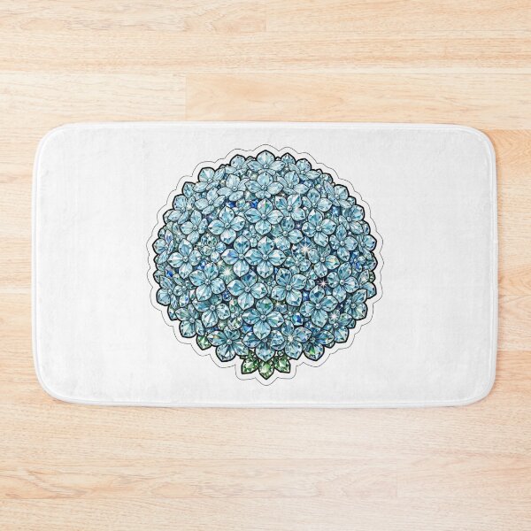 Item preview, Light Blue Hydrangea Crystal Sticker - Aquamarine Diamond Cluster designed and sold by Crystal Critters .