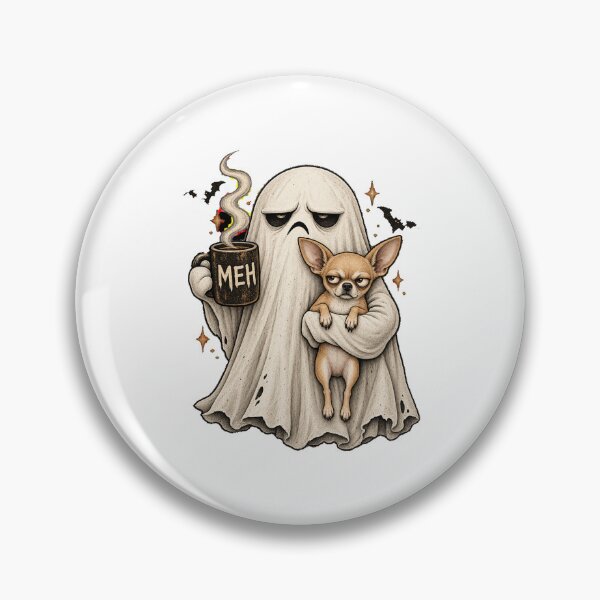 Item preview, Grumpy Chihuahua Ghost Halloween Mug designed and sold by luu phong.