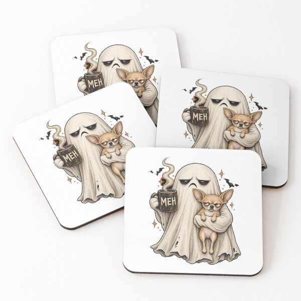 Item preview, Grumpy Chihuahua Ghost Halloween Mug designed and sold by luu phong.