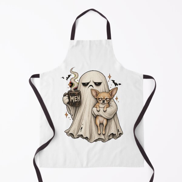 Item preview, Grumpy Chihuahua Ghost Halloween Mug designed and sold by luu phong.