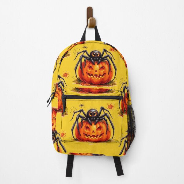 Item preview, Cute Halloween Spider on Jack O Lantern Pumpkin Spooky Autumn Design designed and sold by anemiche.