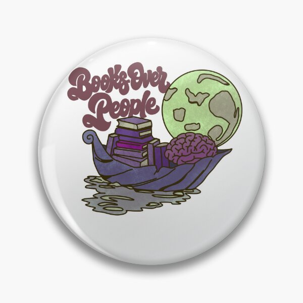 Item preview, Books Over People Reader Bookworm Introvert Reading Lover designed and sold by SubtleStaticArt.