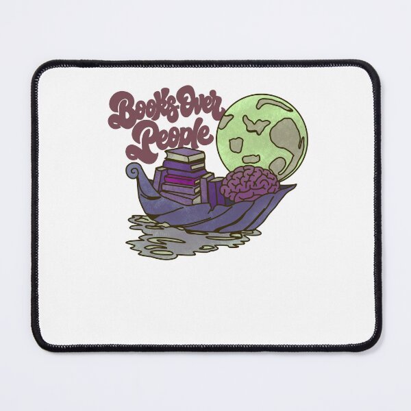 Item preview, Books Over People Reader Bookworm Introvert Reading Lover designed and sold by SubtleStaticArt.
