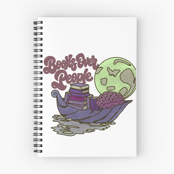 Item preview, Books Over People Reader Bookworm Introvert Reading Lover designed and sold by SubtleStaticArt.