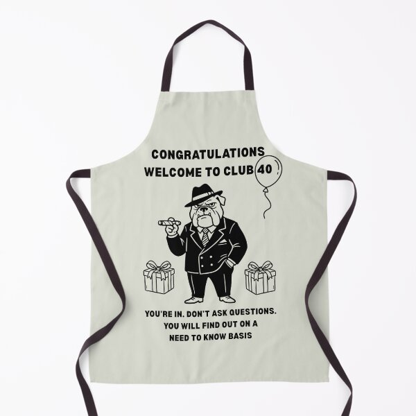 Item preview, Funny 40th Birthday Welcome to Club 40 Gangster Bulldog Mafia Style designed and sold by HYPNK.