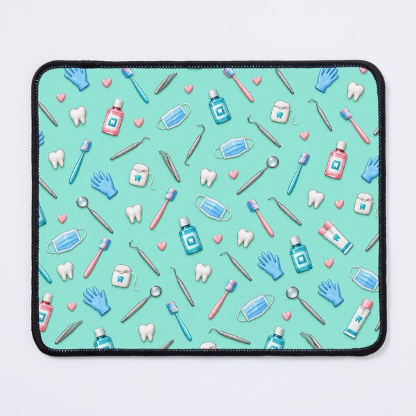 Item preview, Dental Hygienist Essentials – Cute Mint Dental Pattern designed and sold by HO•Designs.