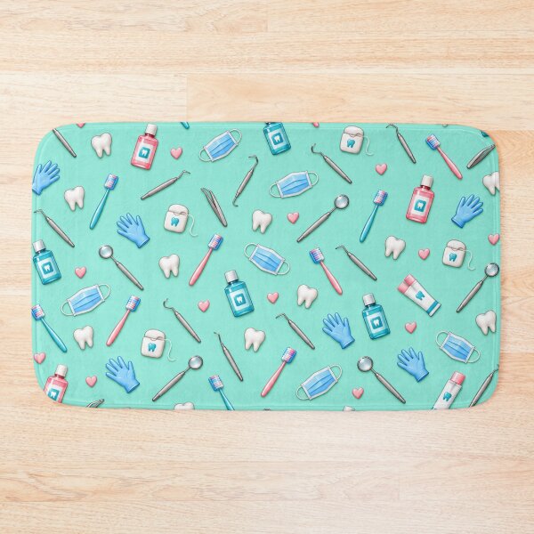 Item preview, Dental Hygienist Essentials – Cute Mint Dental Pattern designed and sold by HO•Designs.