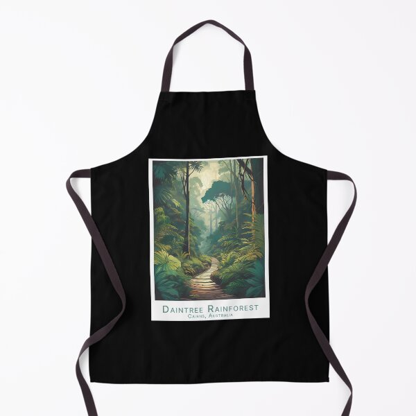 Item preview, Vintage Minimal Retro Travel Poster - Daintree Rainforest Cairns Australia designed and sold by BaleOfelia.