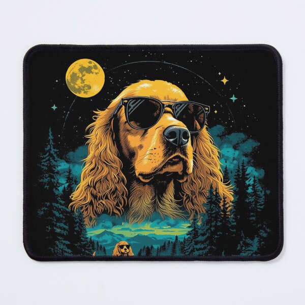 Item preview, Golden cocker spaniel with sunglasses 90s wildlife designed and sold by aponwao.