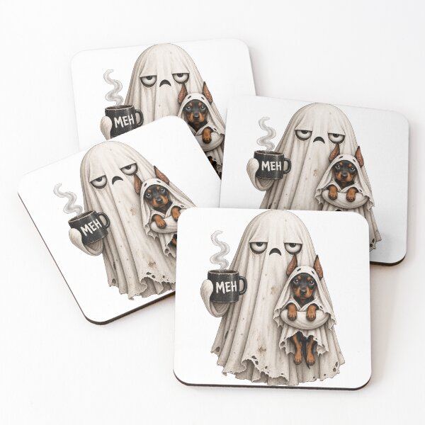 Item preview, Grumpy Doberman Ghost Halloween Mug designed and sold by luu phong.