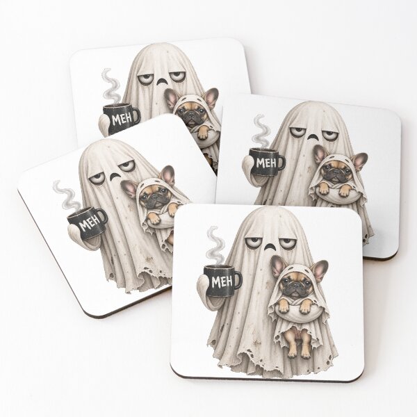 Item preview, Grumpy French Bulldog Ghost Halloween Mug designed and sold by luu phong.