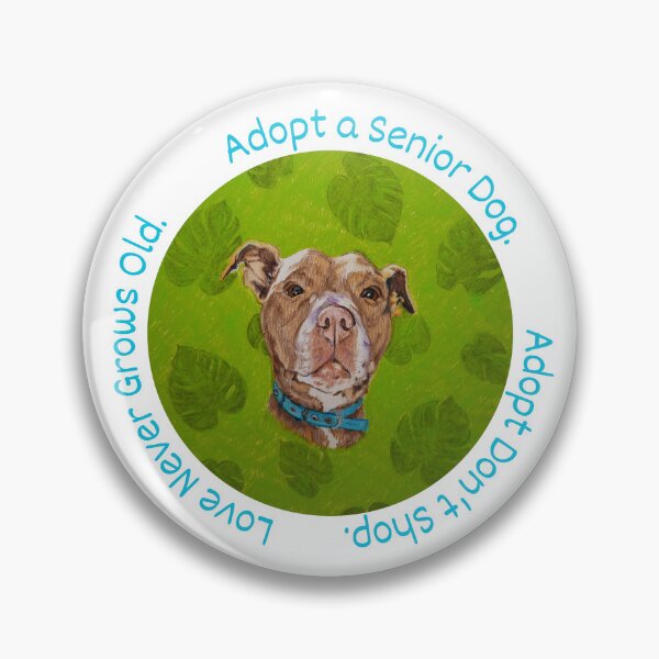 Item preview, Adopt a Senior Dog Pit Bull with Palms designed and sold by scribblesbyelr.