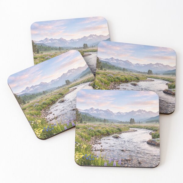 Item preview, Meadow Stream Beneath the Mountains designed and sold by amusefullife.