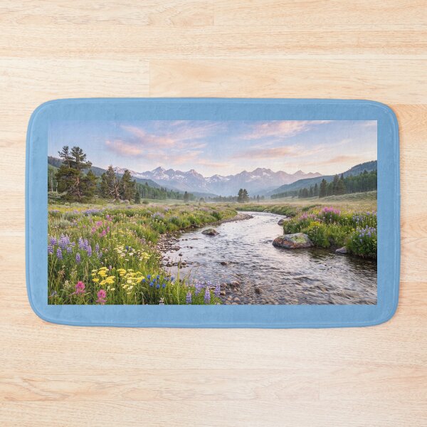 Item preview, Meadow Stream Beneath the Mountains designed and sold by amusefullife.