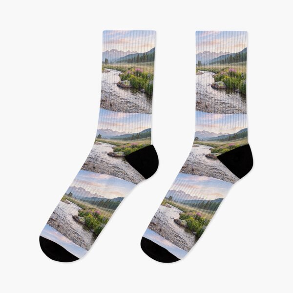 Item preview, Meadow Stream Beneath the Mountains designed and sold by amusefullife.