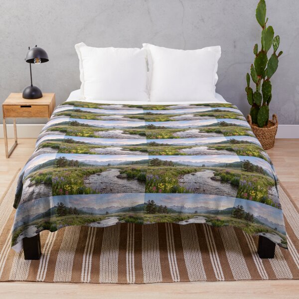 Item preview, Meadow Stream Beneath the Mountains designed and sold by amusefullife.