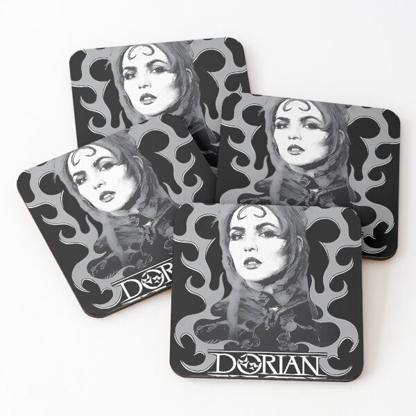 Item preview, Avant Pop Gothic Flame Border Portrait designed and sold by FrogPaintLab.