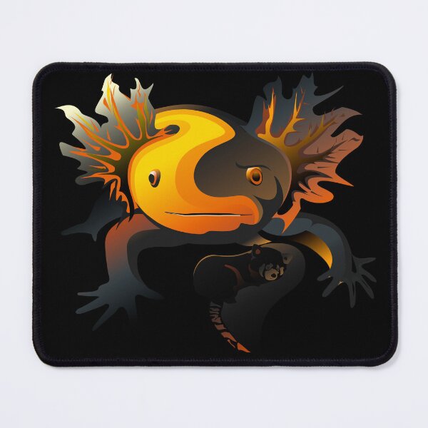 Item preview, Geometric Axolotl Portrait - Solar Molten Gold Variant designed and sold by DB-Vector-Art.