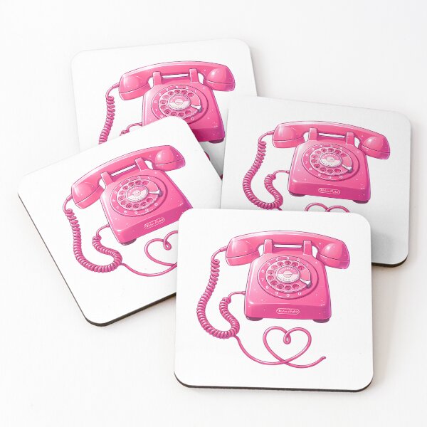 Item preview, Surreal Pink Vintage Telephone Dream Aesthetic Art designed and sold by BaleOfelia.