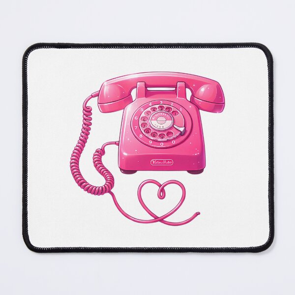 Item preview, Surreal Pink Vintage Telephone Dream Aesthetic Art designed and sold by BaleOfelia.