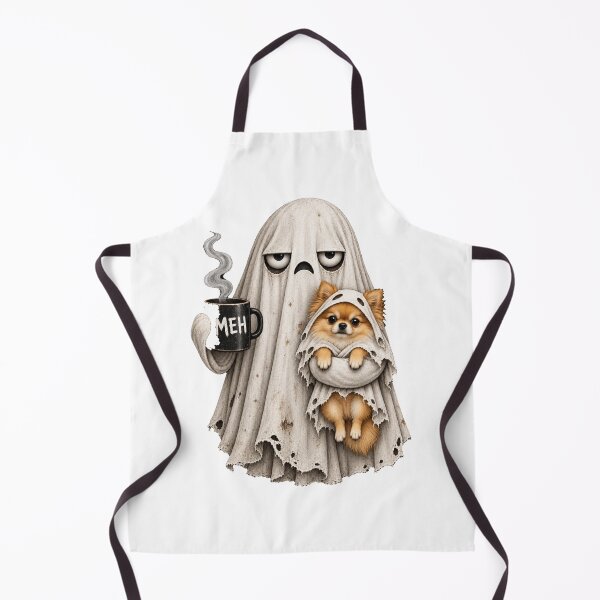Item preview, Grumpy Pomeranian Ghost Halloween Mug designed and sold by luu phong.