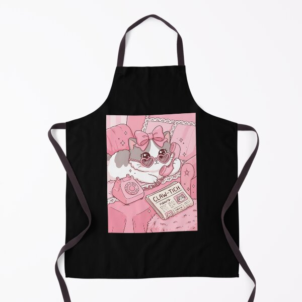 Item preview, Cute Gossip Cat On Vintage Pink Phone designed and sold by BaleOfelia.