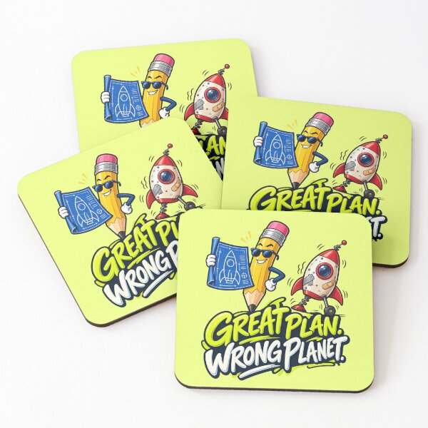 Item preview, Great Plan Wrong Planet Funny Rocket designed and sold by MH Digital Studio .