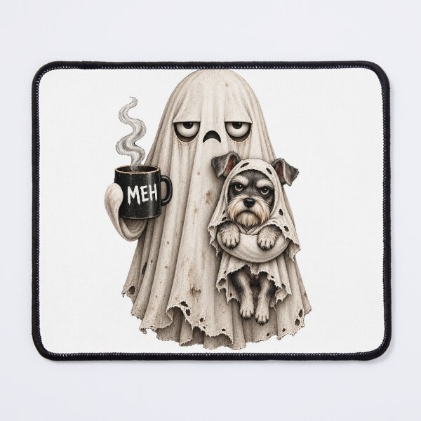 Item preview, Grumpy Schnauzer Ghost Halloween Mug designed and sold by luu phong.