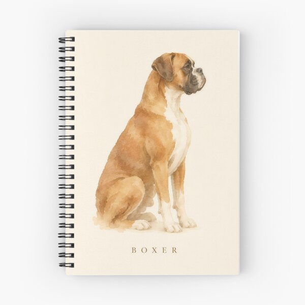 Item preview, Boxer Watercolor Portrait | Minimalist Dog Breed Wall Art | Pet Lover Gift designed and sold by FixationStudio.