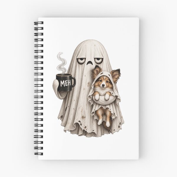 Item preview, Grumpy Sheltie Ghost Halloween Mug designed and sold by luu phong.