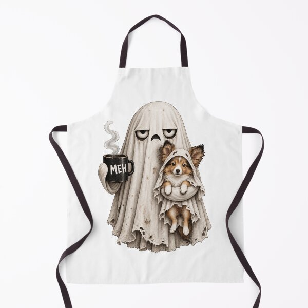 Item preview, Grumpy Sheltie Ghost Halloween Mug designed and sold by luu phong.