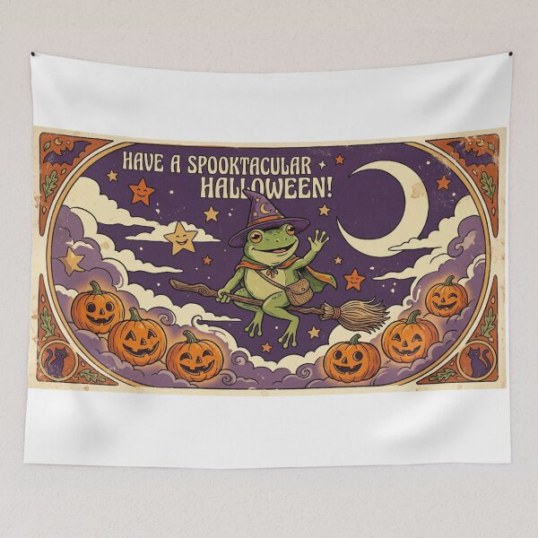 Item preview, Witchy Frog Halloween Ride designed and sold by Thekingmus.