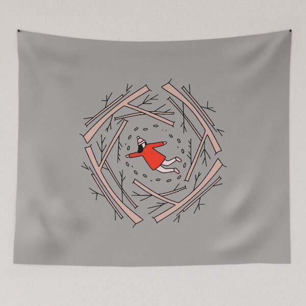 Item preview, Cozy Winter Forest Walk Minimalist Art-13 designed and sold by JuliaFranzusow.