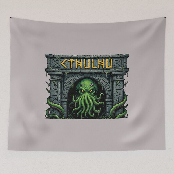 Item preview, Cthulhu Mascot Logo Team Style-32 designed and sold by TanjaDiester.