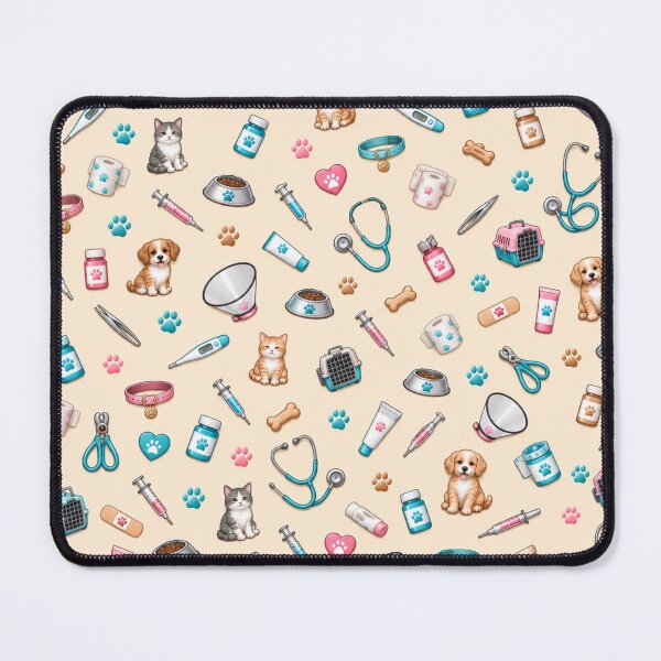 Item preview, Cute Vet Tech Essentials – Veterinary Medicine Pet Pattern designed and sold by HO•Designs.